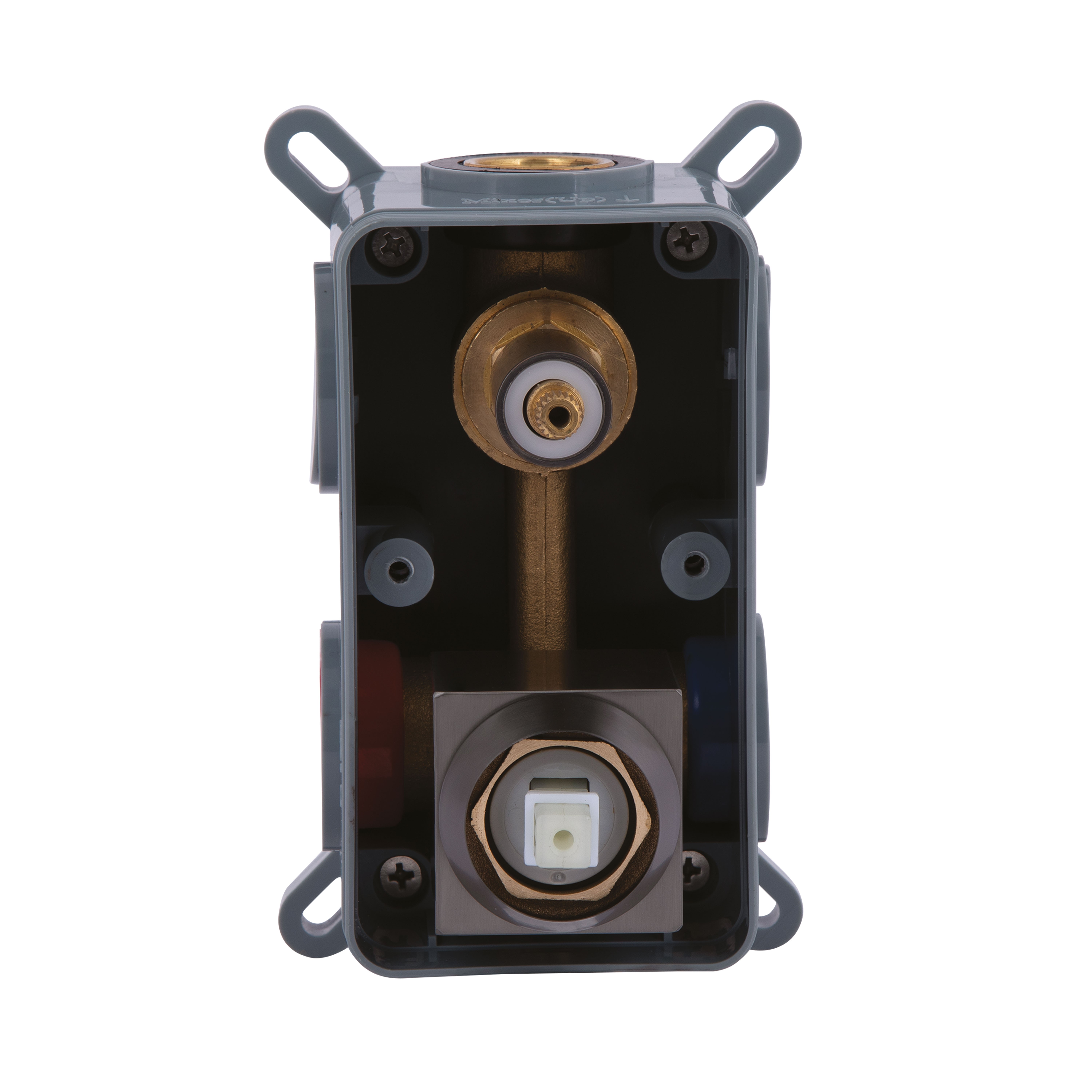 Душова система для душу Qtap Gemini прихованого монтажу на два споживачі Gunmetal Black PVD (QTGEM113GMB45698)