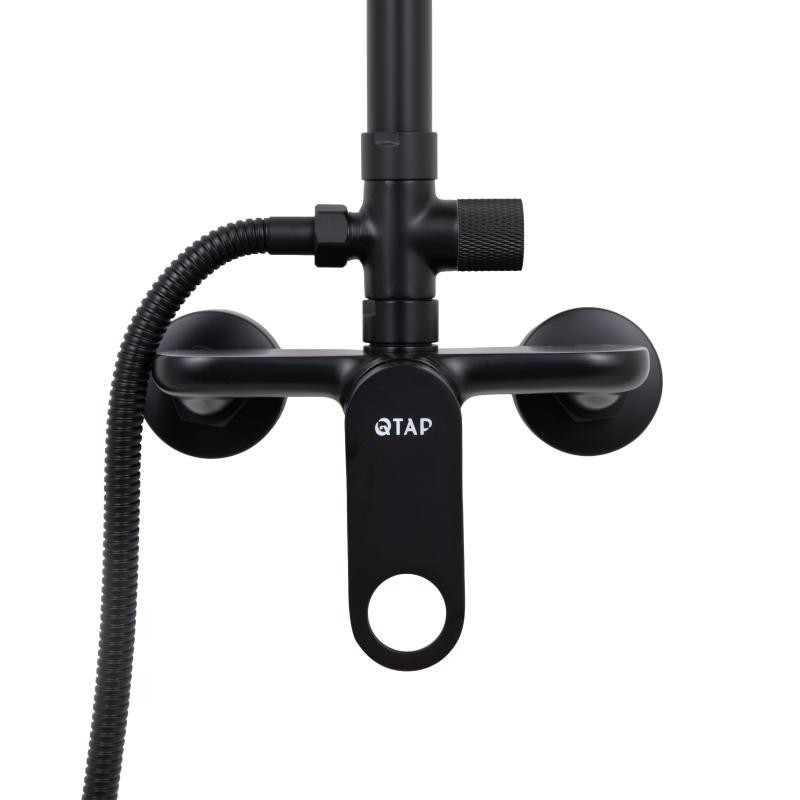 Душевая система для душа Qtap Jay Black Matt (QTJAY110BLM45550)