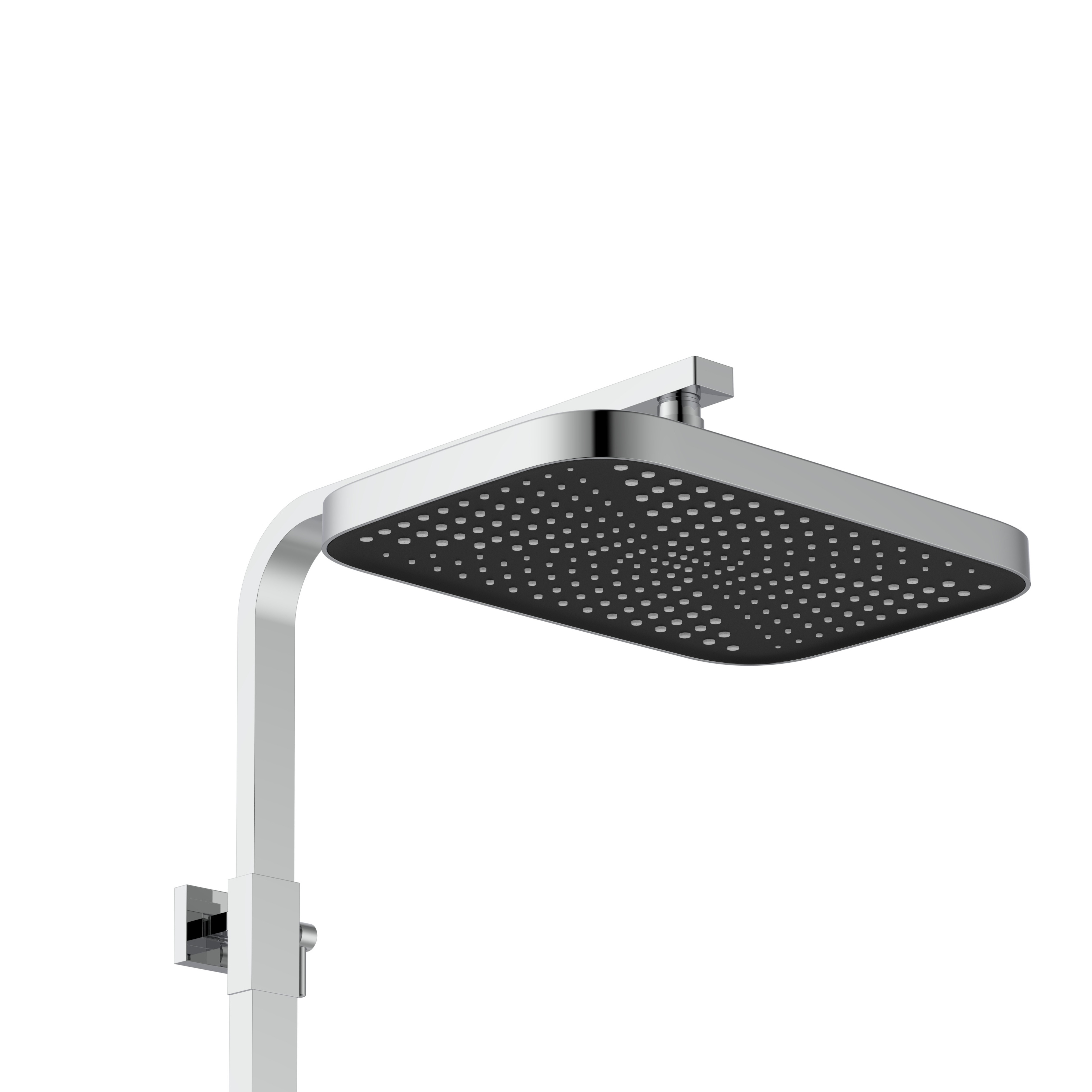 Душова система для кабіни Qtap Capricorn на три споживачі (з виливом) 53103KNC Chrome