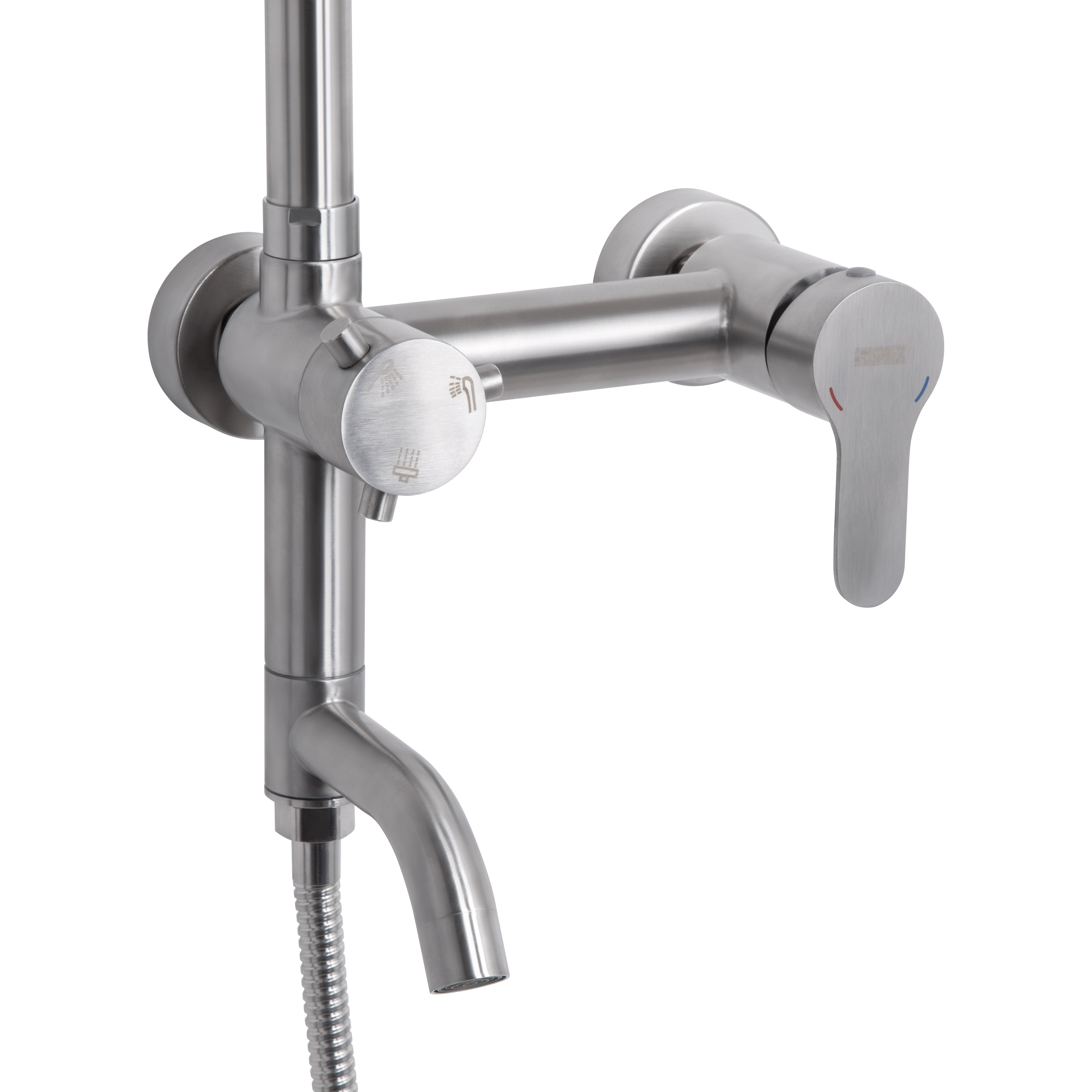 Душова система універсальна Brinex Pure 1030 на три споживачі Nickel (BRIPUR1030NKL)