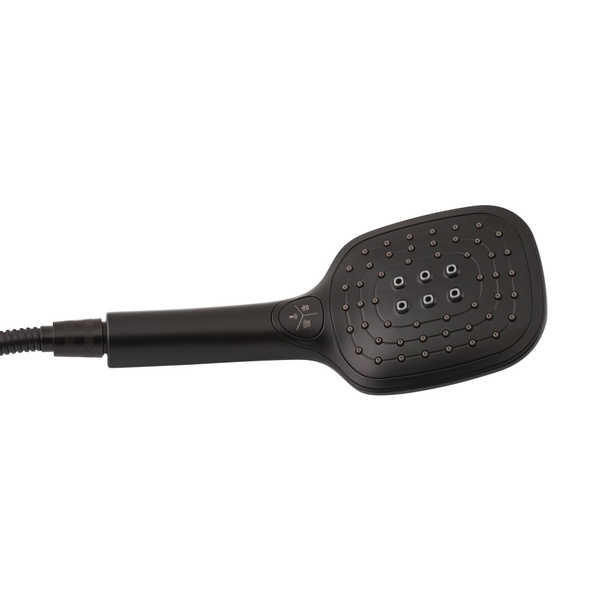 Душевая система универсальная Lidz Kubis 1030 на три потребителя (с изливом) (k35) Black (LDKUB1030BLA35724)