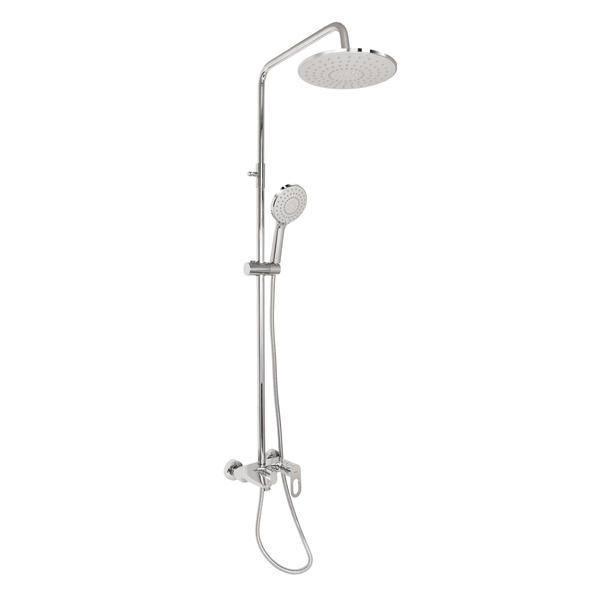 Душевая система универсальная Lidz Latwa 1030 на три потребителя (с изливом) (k35) Chrome (LDLAT1030CRM45417)