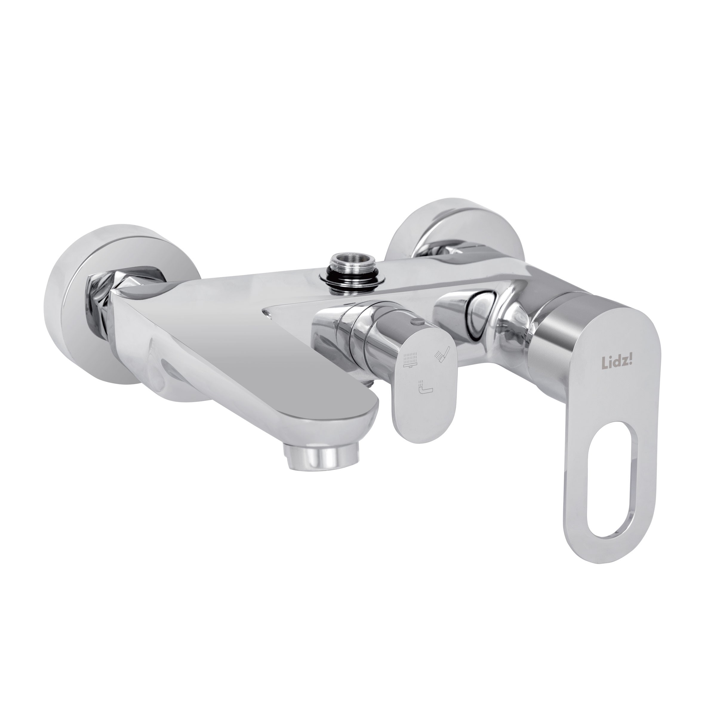 Душевая система универсальная Lidz Latwa 1030 на три потребителя (с изливом) (k35) Chrome (LDLAT1030CRM45417)