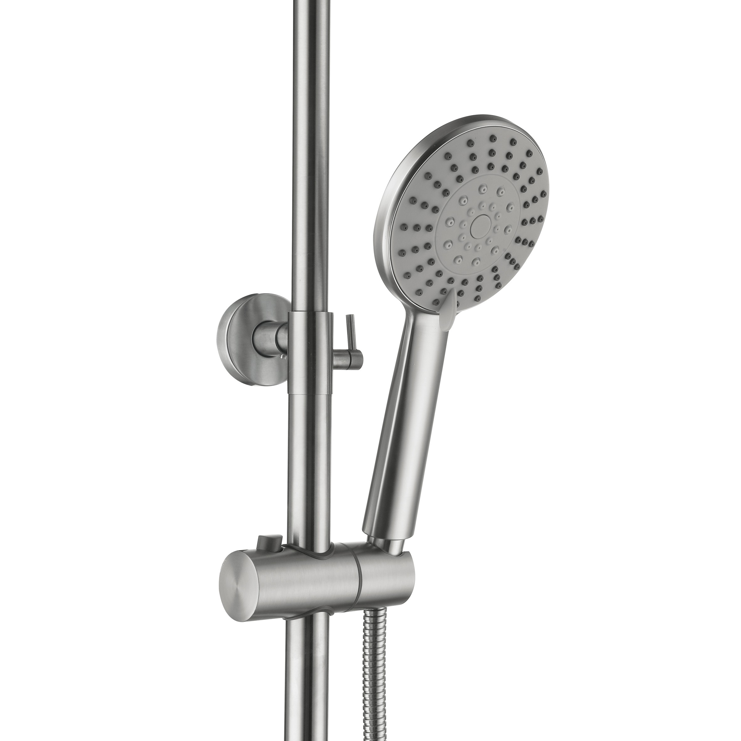 Душевая система универсальная на три потребителя (с изливом) Lidz Nexus 1030 Nickel (k35) (LDNEX1030NKS49189)