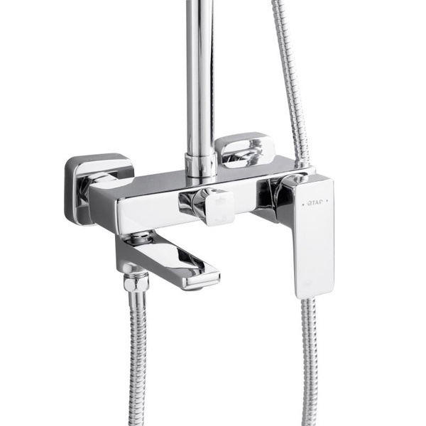 Душевая система универсальная на три потребителя (с изливом) Qtap Orion (k35) Chrome (QTORI111CRM49712)