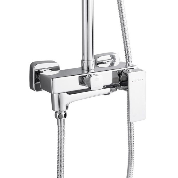 Душевая система универсальная на три потребителя (с изливом) Qtap Orion (k35) Chrome (QTORI111CRM49712)