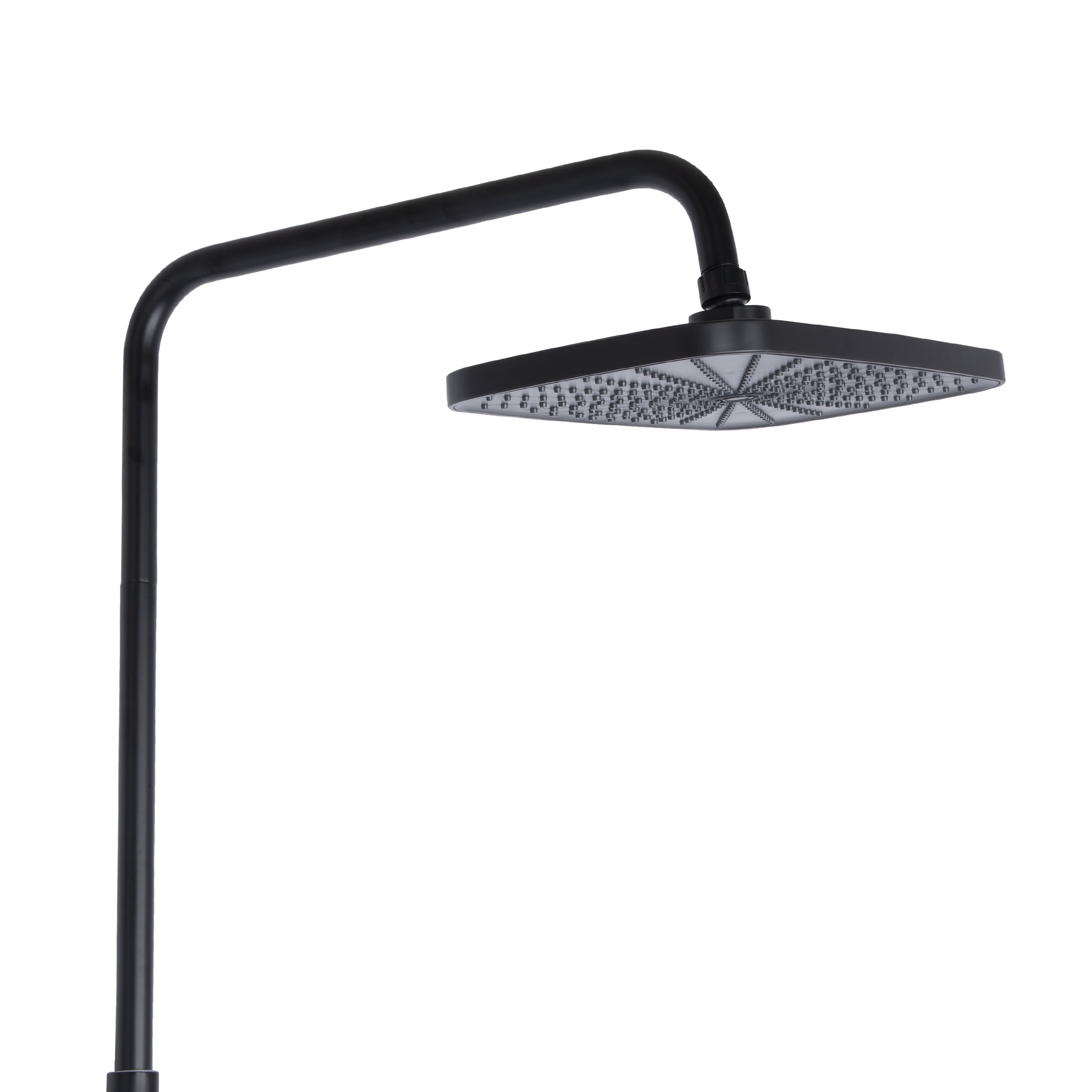 Душова система універсальна Qtap Gemini на три споживачі (з виливом) Black Matt (QTGEM111BLM45686)