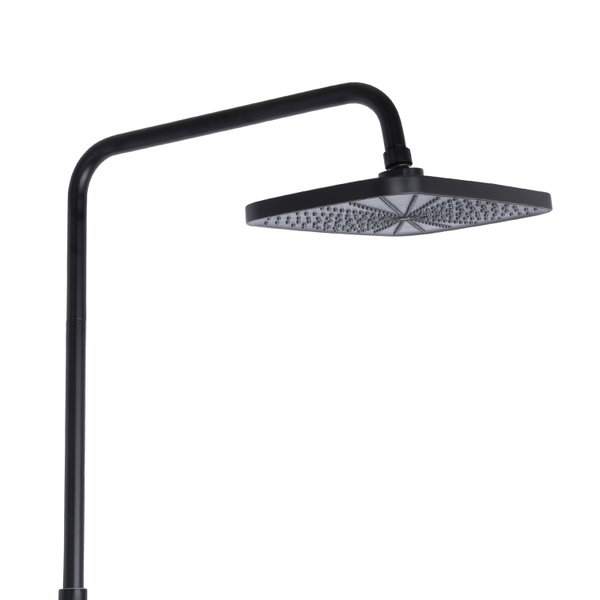 Душова система універсальна Qtap Gemini на три споживачі (з виливом) Black Matt (QTGEM111BLM45686)