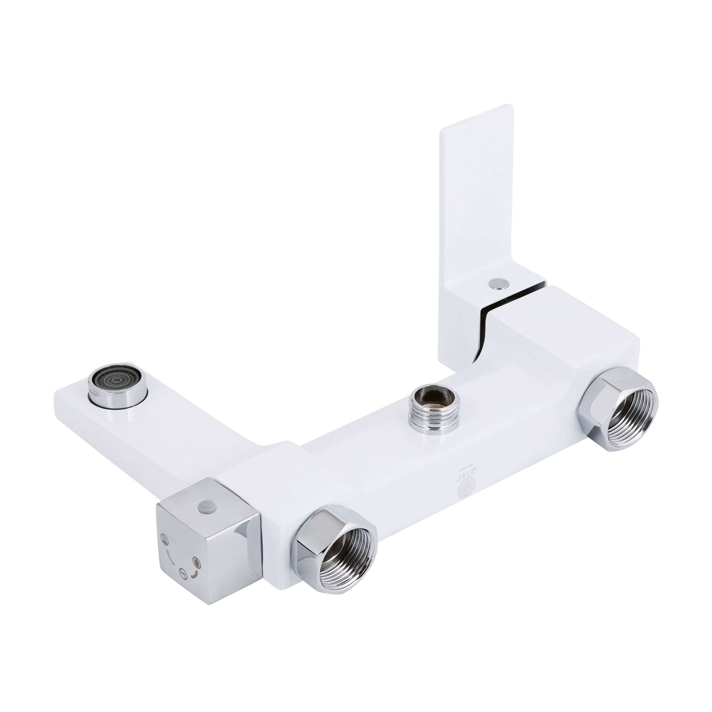 Душова система універсальна Qtap Gemini на три споживачі (з виливом) Chrome/White (QTGEM111CRW45687)