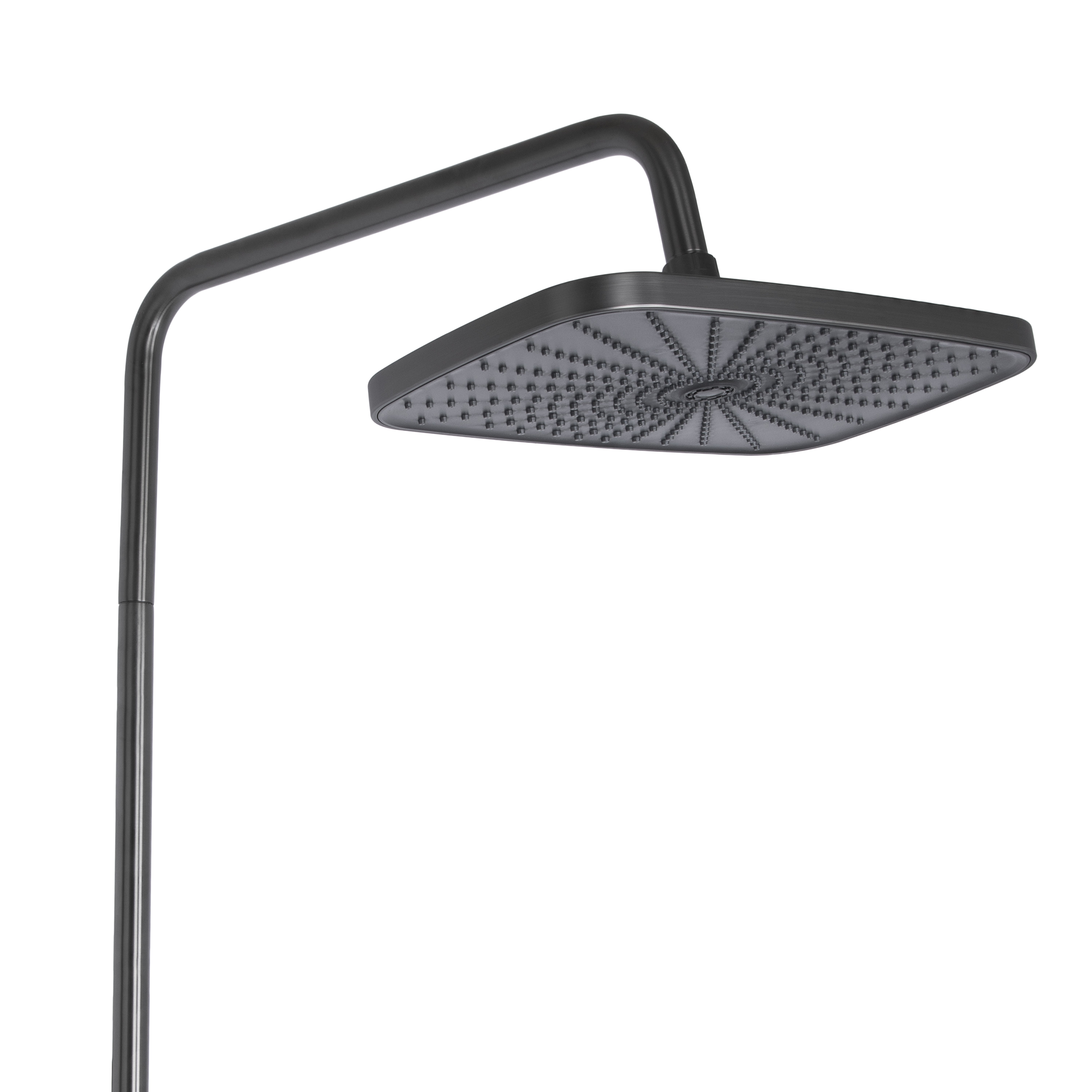 Душова система універсальна Qtap Gemini на три споживачі (з виливом) Gunmetal Black PVD (QTGEM111GMB45688)