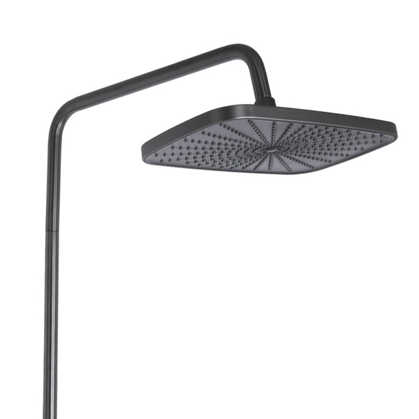 Душова система універсальна Qtap Gemini на три споживачі (з виливом) Gunmetal Black PVD (QTGEM111GMB45688)