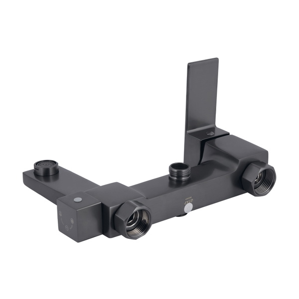 Душова система універсальна Qtap Gemini на три споживачі (з виливом) Gunmetal Black PVD (QTGEM111GMB45688)