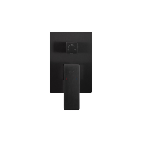Душова система універсальна Qtap Gemini прихованого монтажу на три споживачі Gunmetal Black PVD (QTGEM114GMB45704)