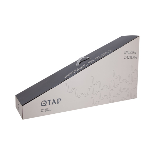 Душова система універсальна Qtap Plava на три споживачі (з виливом) Chrome (QT1004CRM)
