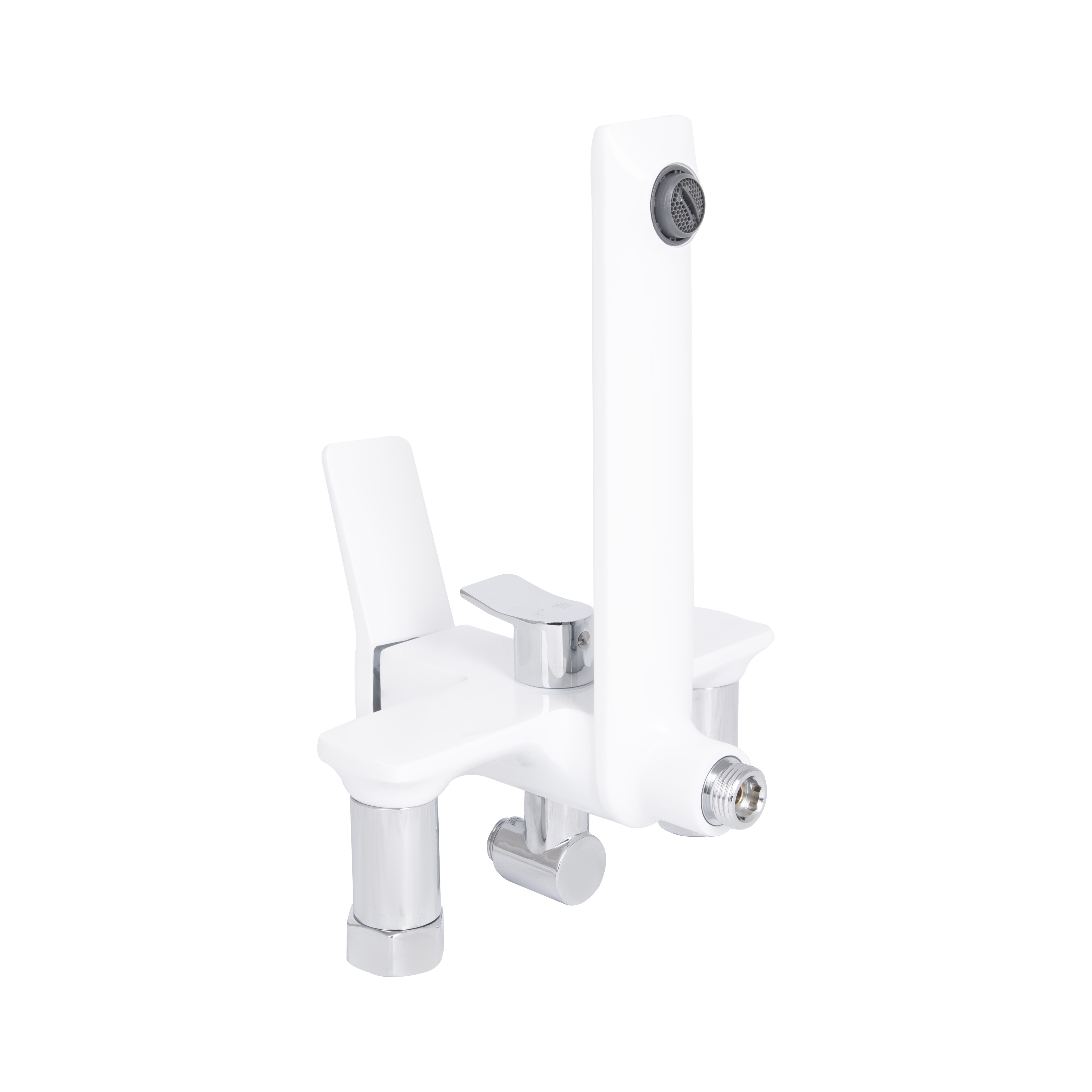 Душова система універсальна Qtap Presto на три споживачі (з виливом) Chrome/White (QTPRE111CRW45580)