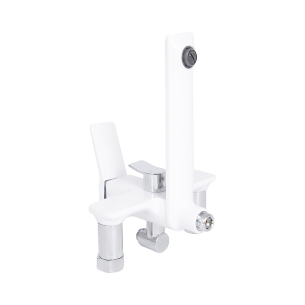Душова система універсальна Qtap Presto на три споживачі (з виливом) Chrome/White (QTPRE111CRW45580)