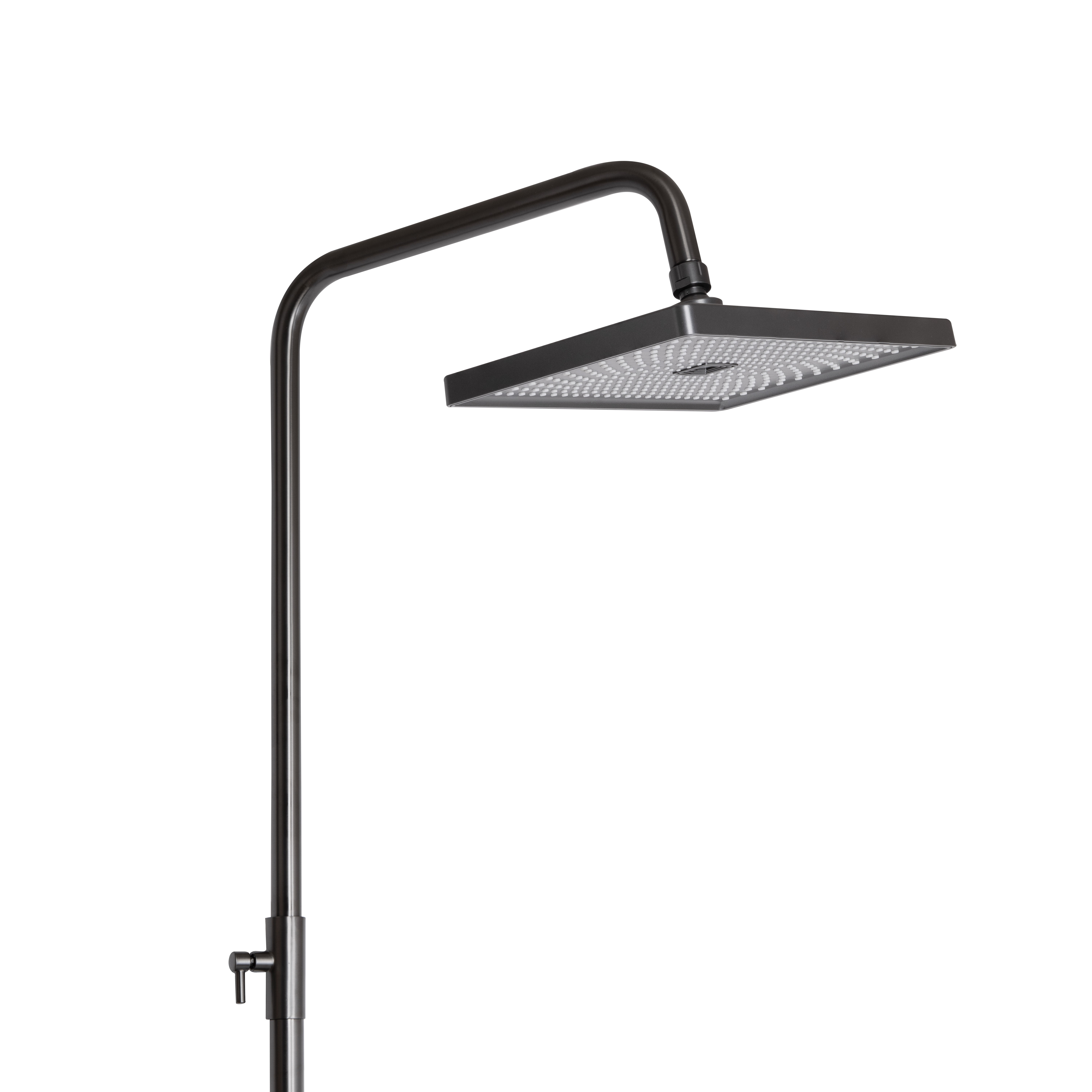 Душова система універсальна Qtap Presto на три споживачі (з виливом) Gunmetal Black (QTPRE111GRP45585)
