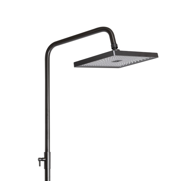 Душова система універсальна Qtap Presto на три споживачі (з виливом) Gunmetal Black (QTPRE111GRP45585)