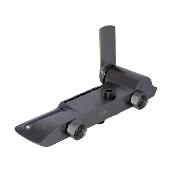 Душова система універсальна Qtap Slavonice на три споживачі (з виливом) Gunmetal Black PVD (QTSLA111GMB45905)