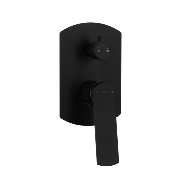 Душова система універсальна Qtap Slavonice прихованого монтажу на два споживачі Black Matt (QTSLA113BLM45900)