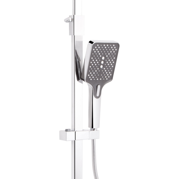 Душова система універсальна Qtap Swan Cascada на три споживачі (з виливом) Chrome (QTSWA111CRM45566)