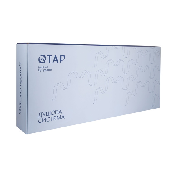 Душова система універсальна Qtap Swan Cascada на три споживачі (з виливом) Chrome (QTSWA111CRM45566)