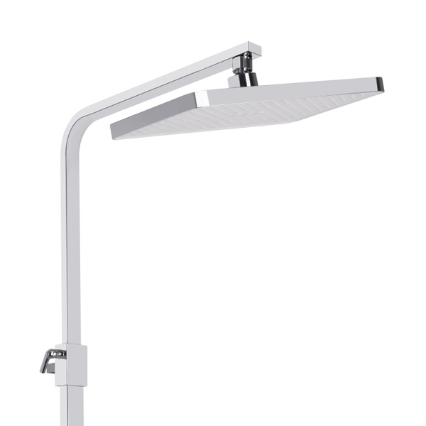 Душова система універсальна Qtap Swan Cascada на три споживачі (з виливом) Chrome/White (QTSWA111CRW45570)
