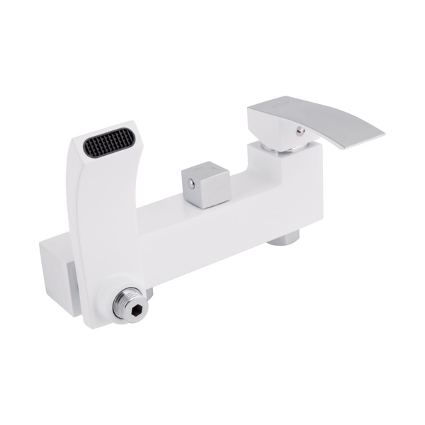 Душова система універсальна Qtap Swan Cascada на три споживачі (з виливом) Chrome/White (QTSWA111CRW45570)