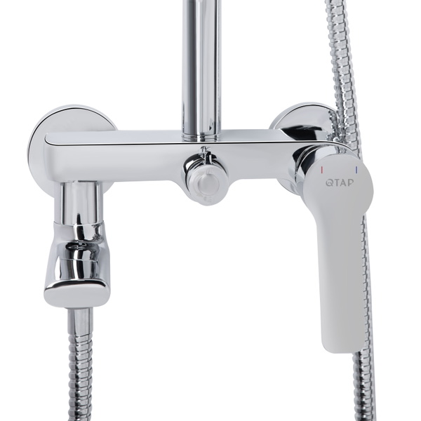 Душова система універсальна Qtap Taurus на три споживачі (з виливом) Chrome (QTTAU111CRM45665)
