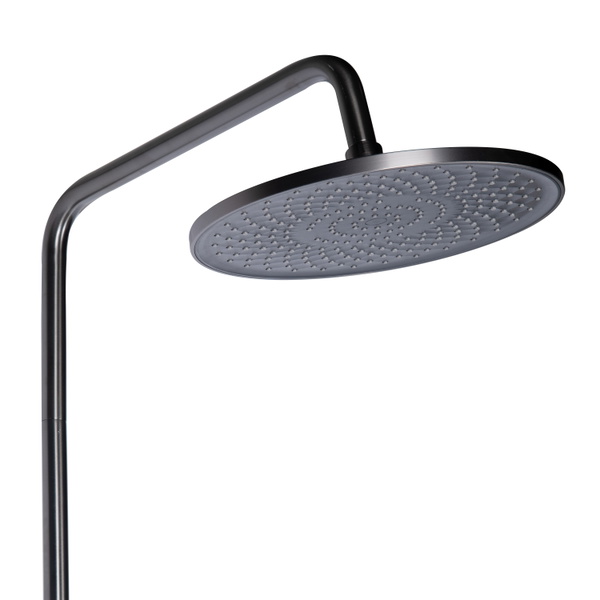 Душова система універсальна Qtap Vlasta New на три споживачі (з виливом) Gunmetal Black PVD (QTVLA111GMB45651)