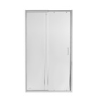 Душові двері в нішу Qtap Taurus CRM2011-12.C6 110-120 х 200 см, скло Clear 6 мм, покриття CalcLess