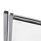 Душові двері в нішу Qtap Taurus CRM2011-12.C6 110-120 х 200 см, скло Clear 6 мм, покриття CalcLess