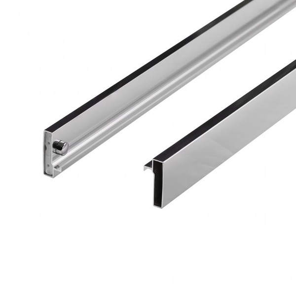 Душові двері в нішу Qtap Taurus CRM201-11.C6 97-108 х 200 см, скло Clear 6 мм, покриття CalcLess