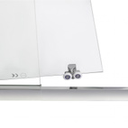 Душові двері в нішу Qtap Taurus CRM201-11.C6 97-108 х 200 см, скло Clear 6 мм, покриття CalcLess
