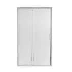 Душові двері в нішу Qtap Taurus CRM2012-13.C6 120-130 х 200 см, скло Clear 6 мм, покриття CalcLess