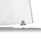 Душові двері в нішу Qtap Taurus CRM2013-14.C6 130-140 х 200 см, скло Clear 6 мм, покриття CalcLess