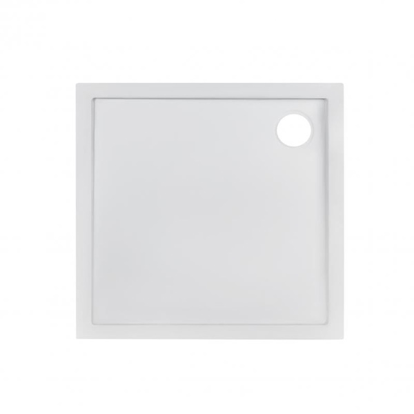 Душовий піддон Qtap 80 х 80 х 12 см + сифон (Tern 308812C)