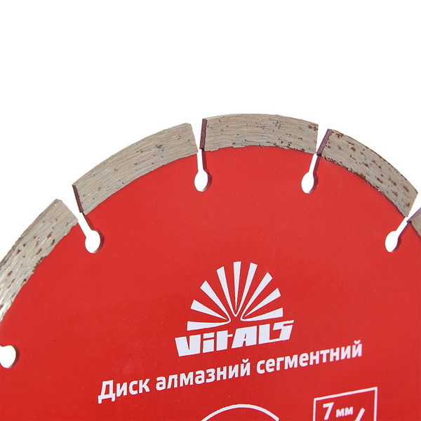 Диск алмазний Vitals сегментний 180 х 22,2 х 7 мм