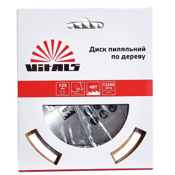 Диск пиляльний Vitals по дереву 125 х 22,2 T 48