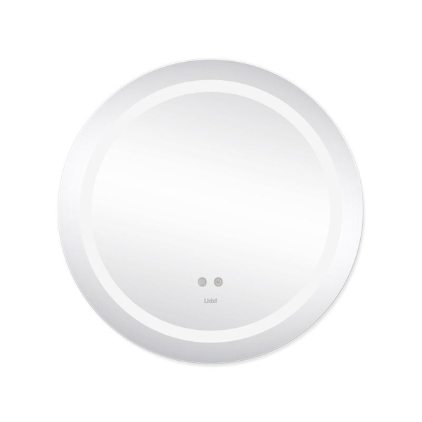 Дзеркало Lidz Aria R600 з LED-підсвічуванням Touch, з антизапотіванням, димером, рег. яскравості (LD78LR600)