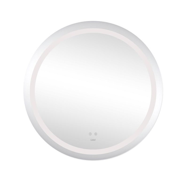 Дзеркало Lidz Aria R800 з LED-підсвічуванням Touch, з антизапотіванням, димером, рег. яскравості (LD78LR800)