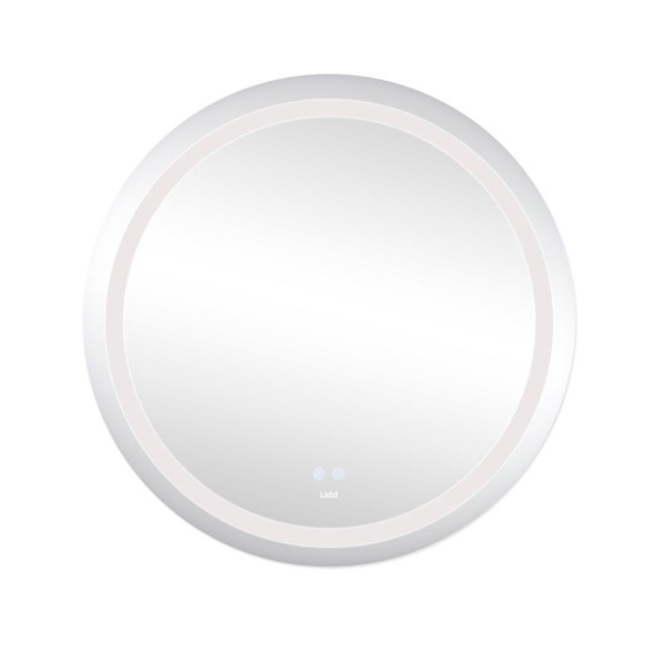 Дзеркало Lidz Aria R800 з LED-підсвічуванням Touch, з антизапотіванням, димером, рег. яскравості (LD78LR800)