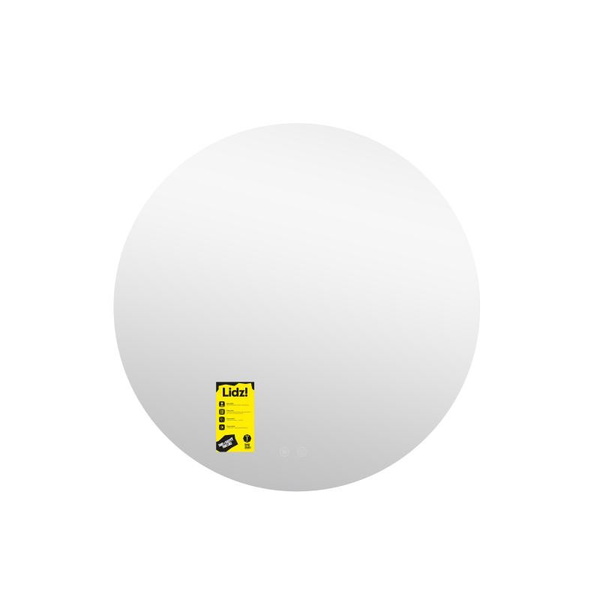 Дзеркало Lidz Astra R600 з LED-підсвічуванням Touch, з антизапотіванням, димером, рег. яскравості (LDASR60049289)
