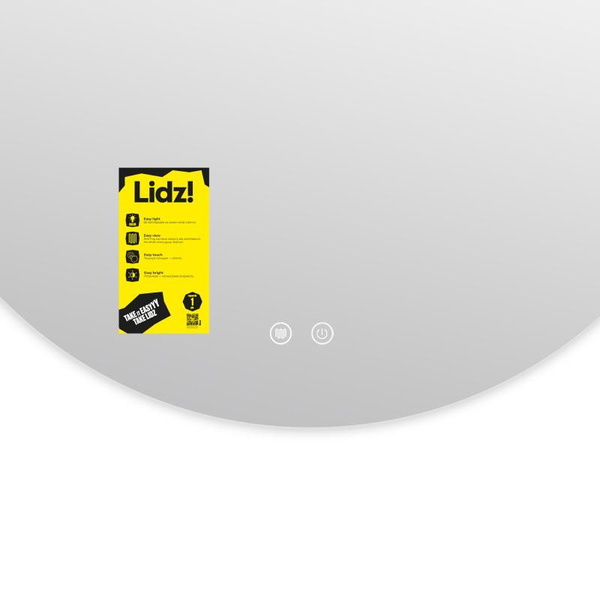 Дзеркало Lidz Astra R600 з LED-підсвічуванням Touch, з антизапотіванням, димером, рег. яскравості (LDASR60049289)