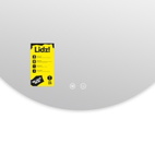 Дзеркало Lidz Astra R800 з LED-підсвічуванням Touch, з антизапотіванням, димером, рег. яскравості (LDASR80049290)