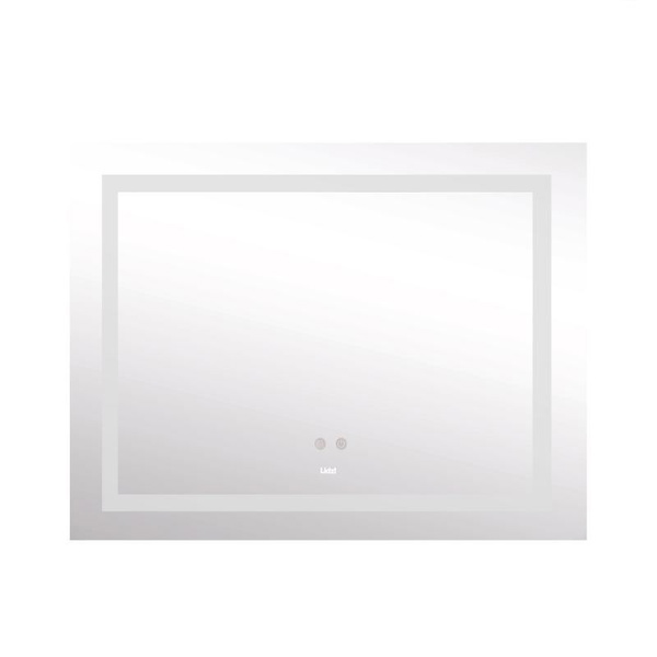 Дзеркало Lidz Kubis 1000 х 800 з LED-підсвічуванням Touch, з антизапотіванням, димером, рег. яскравості (LD78LF61410080)