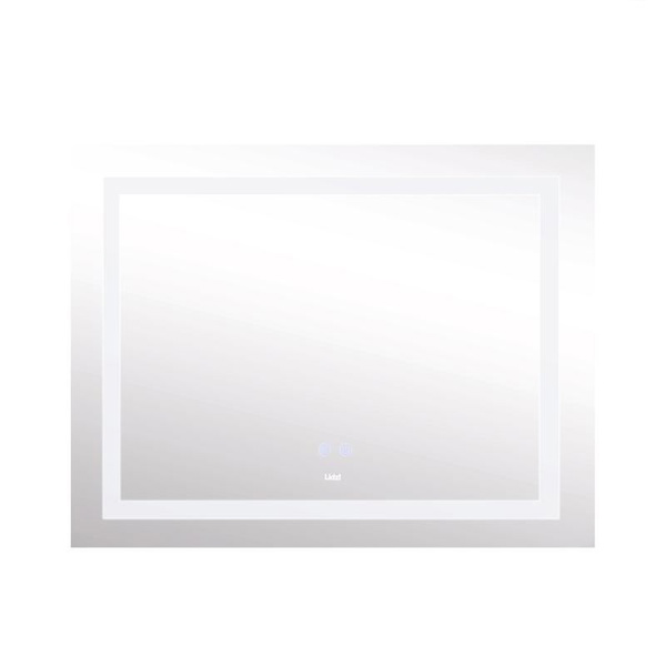 Дзеркало Lidz Kubis 1000 х 800 з LED-підсвічуванням Touch, з антизапотіванням, димером, рег. яскравості (LD78LF61410080)