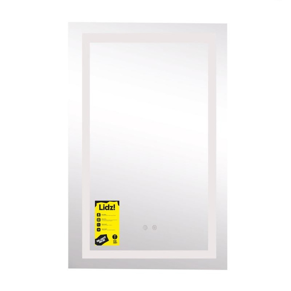 Дзеркало Lidz Kubis 500 х 800 з LED-підсвіткою Touch, з антизапотіванням, димером, рег. яскравості (LD78LF9365080)