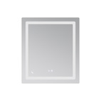 Дзеркало Lidz Kubis (KU2) 700 х 800 з LED-підсвічуванням Touch, з антизапотіванням, димером, рег. яскравості (LD78LF904708048447)