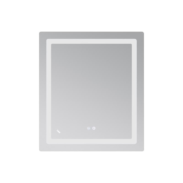 Дзеркало Lidz Kubis (KU2) 700 х 800 з LED-підсвічуванням Touch, з антизапотіванням, димером, рег. яскравості (LD78LF904708048447)